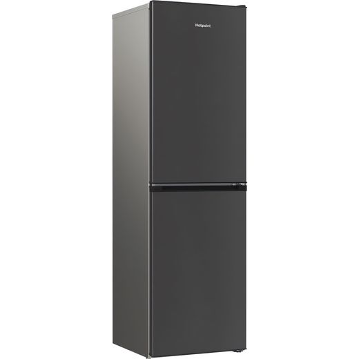 Hotpoint Frost Free Fridge Freezer - Black - Right perspective shot